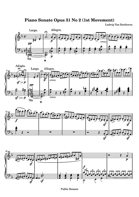 Piano Sonata No. 17 